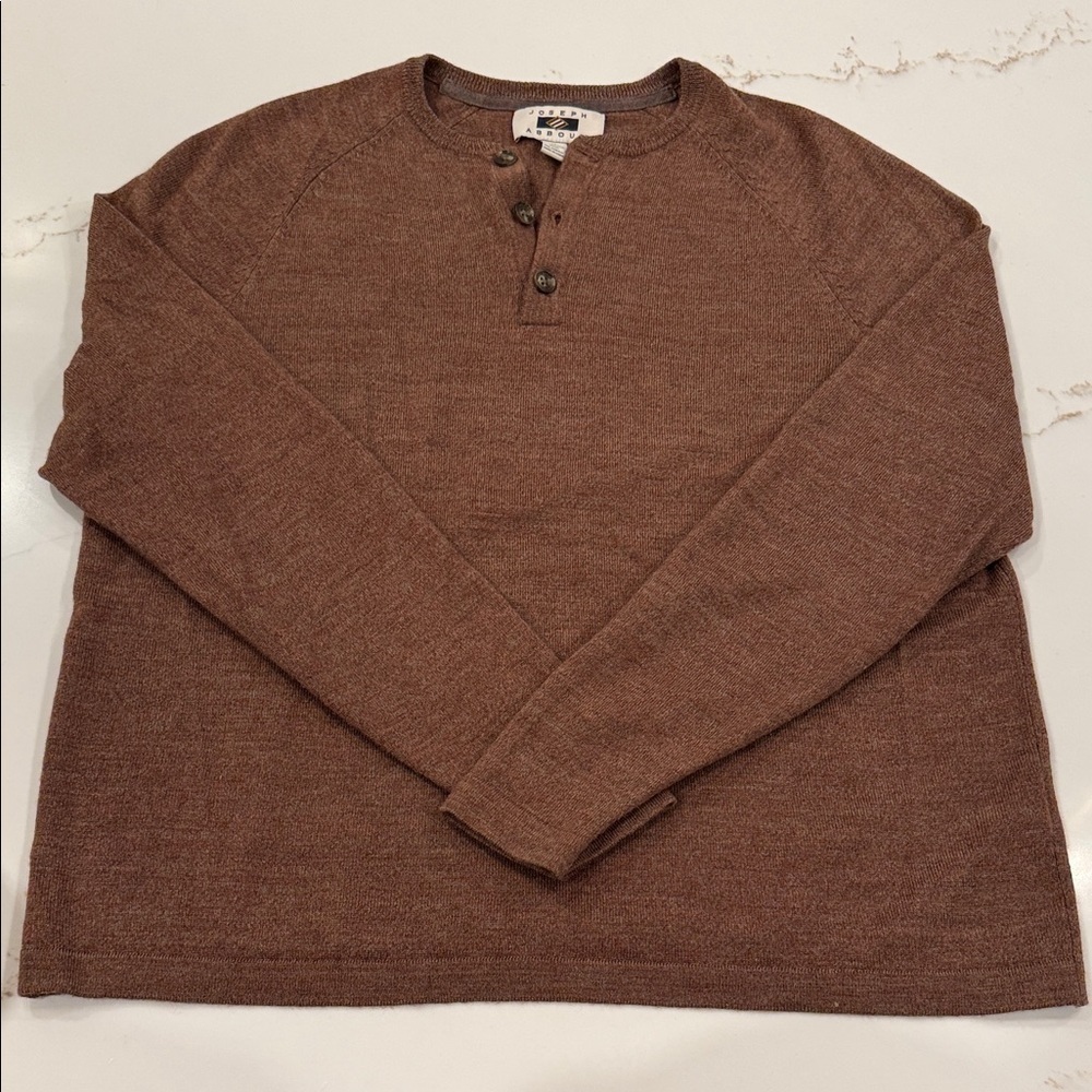 Joseph Abboud Tan Wool Blend Sweater Size M